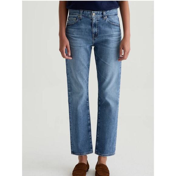 AG Adriano Goldschmied The Ex-Boyfriend Slouchy Slim Blue Womens 31R Soft Denim - Picture 2 of 10